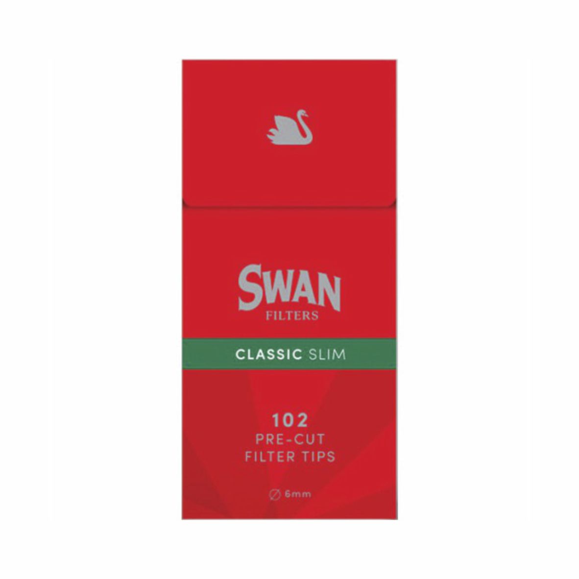 Φιλτράκια SWAN 6mm Classic Slim Κόκκινα