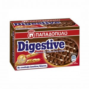 Παπαδοπούλου Μπισκότα Digestive με Επικάλυψη Σοκολάτα Γαλακτος