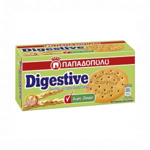 Παπαδοπούλου Μπισκότα Digestive με Αλεύρι Ολικής Άλεσης - Χωρίς Προσθήκη Ζάχαρης 250gr