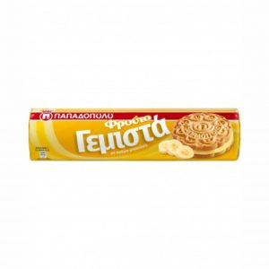 Παπαδοπούλου Μπισκότα Γεμιστά (Μπανάνα) 200gr