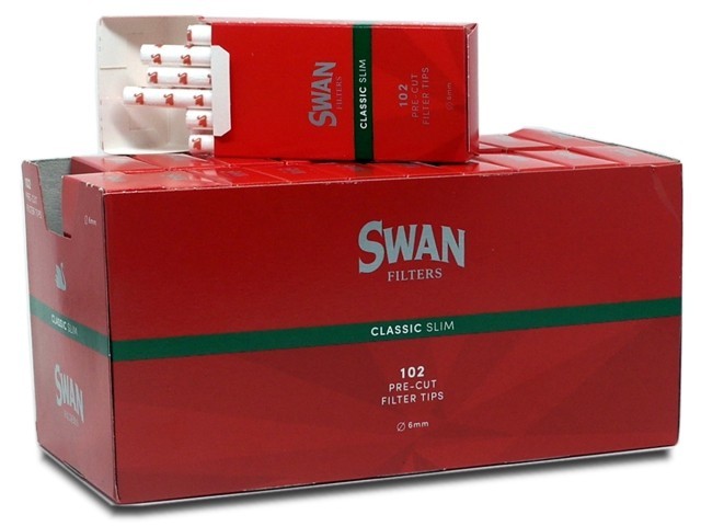 Φιλτράκια SWAN 6mm Classic Slim Κόκκινα - Image 2