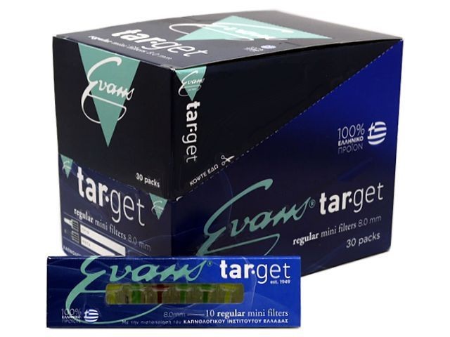 Πιπάκια τσιγάρου 8mm Regular TARGET by Evans - Image 2