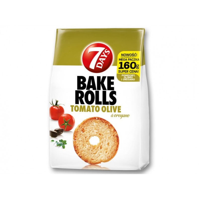 Bake Rolls Tomato Olive (80 gr + 40 gr Δωρεάν Προιόν )-periptero24.gr
