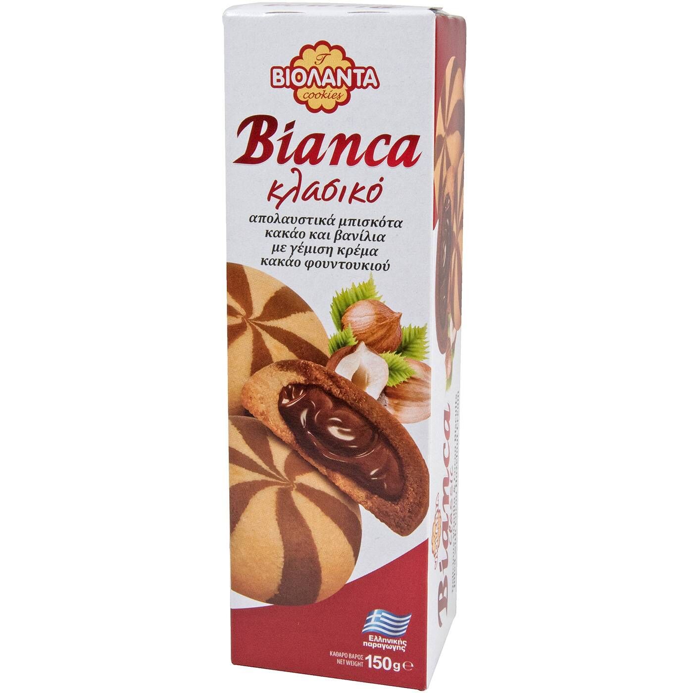Βιολάντα Μπισκότα Bianca Κακάο Βανίλια 150gr