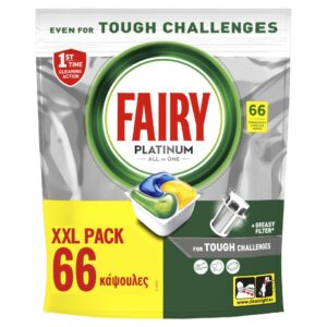 Fairy Platinum Λεμόνι - 66τμχ