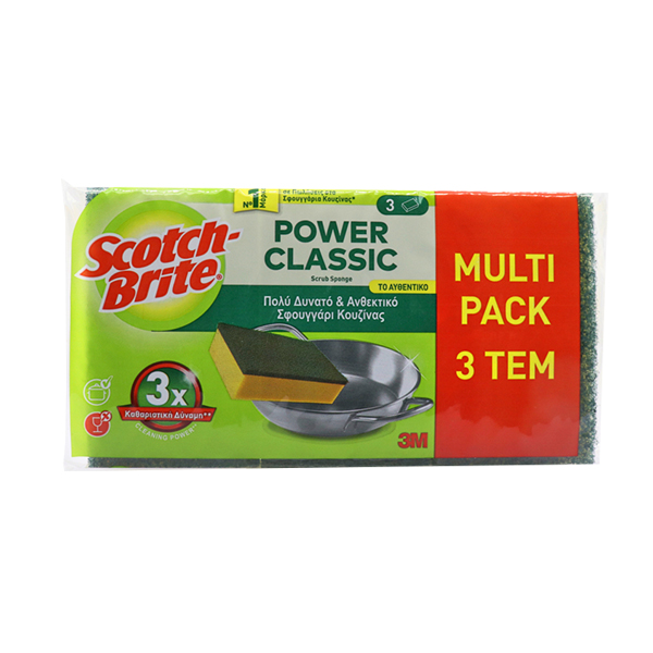 Σφουγγαράκια Πιάτων Scotch Brite Multi Pack - 3τμχ