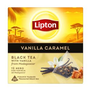 Lipton Μαύρο Τσάι με Βανίλια και Καραμέλα 34gr (20τμχ)