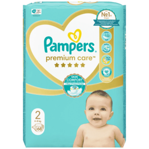 Pampers Premium Care No2 JUMBO (4-8kg) (68τμχ)