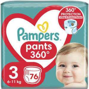 Pampers Πάνα - Βρακάκι Νο3 - (76τεμ.) (6-11kg)