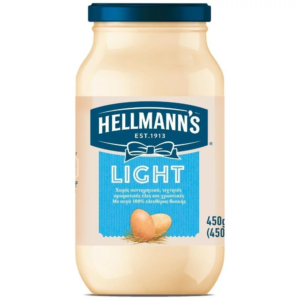Hellmann's Light Μαγιονέζα Γυάλινη Συσκευασία (450ml)