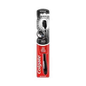 Colgate Οδοντόβουρτσα Charcoal 360° (Μέτρια)